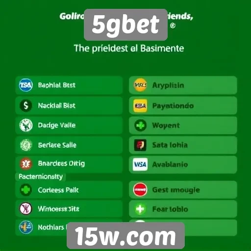 Métodos de pagamento aceitos pelo 5gbet